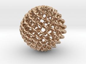 twistball 8-13 in 14k Rose Gold Plated Brass
