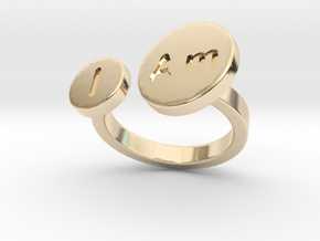 I Am Ring - Bold in 14K Yellow Gold: 6 / 51.5