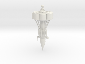 Lunar Reconnaissance Rocket Fighter in White Natural Versatile Plastic