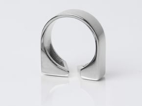 Ring - Aybl in Fine Detail Polished Silver: 6 / 51.5