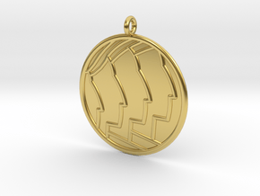 Sociology Symbol in Polished Brass