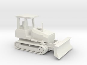 1/87 Scale Caterpellar D5G Bulldozer in White Natural Versatile Plastic