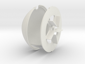 Albatros DVA Spinner - 4.5in diameter in White Natural Versatile Plastic