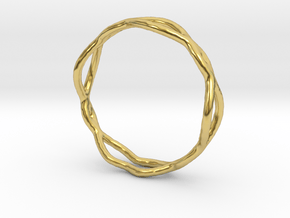 Ring 07 in Polished Brass