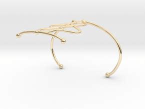 Bracelet7.2 in 14k Gold Plated Brass