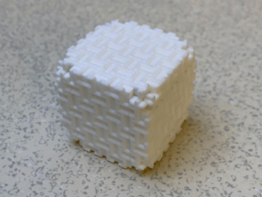 Stickman's Snowflake Puzzle Box in White Natural Versatile Plastic