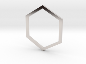 Hexagon 13.61mm in Platinum