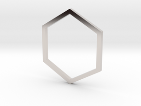 Hexagon 14.05mm in Platinum