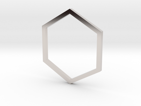 Hexagon 14.36mm in Platinum