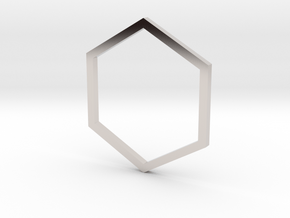 Hexagon 14.56mm in Platinum
