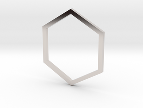 Hexagon 14.86mm in Platinum