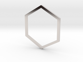 Hexagon 15.27mm in Platinum