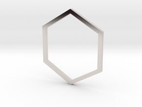 Hexagon 15.70mm in Platinum