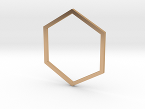 Hexagon 17.35mm in Polished Bronze