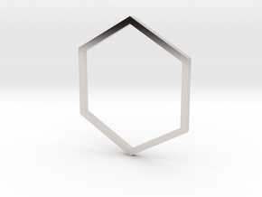 Hexagon 17.75mm in Platinum