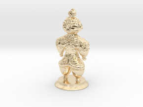 Dogū statue in 14k Gold Plated Brass