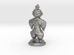 Dogū statue in Natural Silver (Interlocking Parts)
