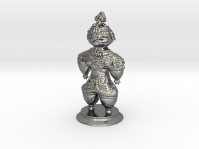Dogū statue in Polished Silver (Interlocking Parts)