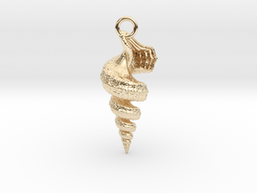 Shell Pendant in 14K Yellow Gold