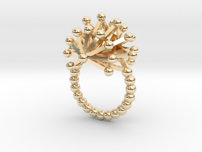 Urchin Cocktail Ring in 14k Gold Plated Brass: 7.75 / 55.875