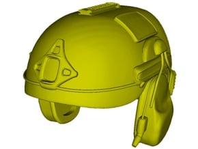 1/18 scale AirFrame ballistic helmet x 1 in Smooth Fine Detail Plastic