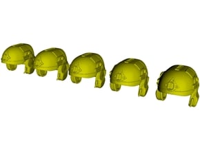 1/18 scale AirFrame ballistic helmets x 5 in Smooth Fine Detail Plastic