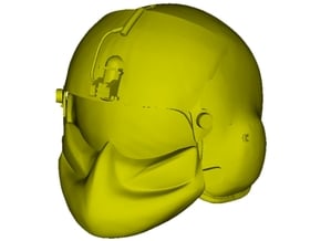 1/18 scale Gentex HGU-56/P helmet & shield x 1 in Tan Fine Detail Plastic