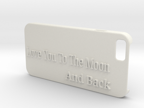 Love you to the moon and back iphone6 in White Premium Versatile Plastic