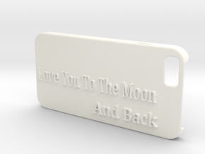 Love you to the moon and back iphone6 in White Processed Versatile Plastic