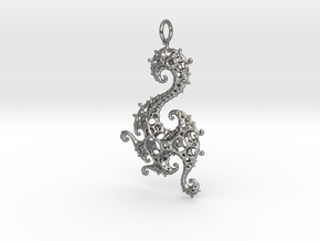 Klein Dragon Pendant in Natural Silver