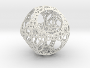 Apollonian Octahedron - Thick in White Natural Versatile Plastic