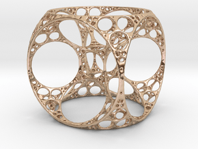 Apollonian Cube Small in 14k Rose Gold Plated Brass