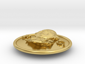 Official Pickwick Club Button 2011 in Polished Brass