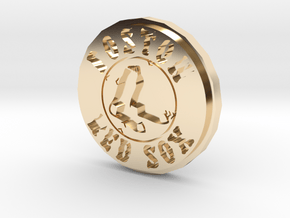 Boston World Series Coin in 14k Gold Plated Brass
