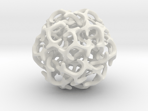 Ball 20 in White Natural Versatile Plastic: 6mm