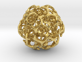 Ball 20 in Polished Brass (Interlocking Parts): 6mm