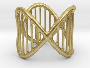 Ring 17 in Natural Brass (Interlocking Parts)