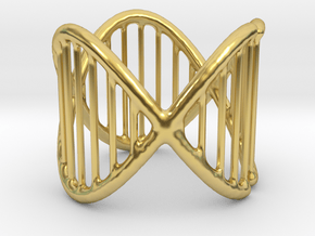 Ring 17 in Polished Brass (Interlocking Parts)