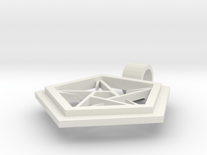 Asmodeus Symbol in White Premium Versatile Plastic