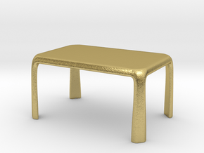 1:50 - Miniature Dining Table  in Natural Brass