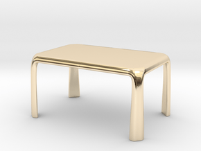 1:50 - Miniature Dining Table  in 14k Gold Plated Brass