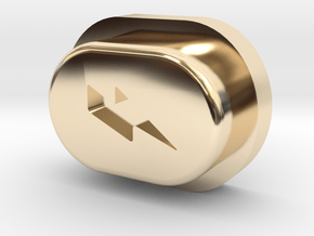Y_mod_M V1.0 (Mosfet) Button Only in 14k Gold Plated Brass