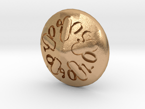 Sand dollar d00 in Natural Bronze