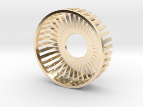 Radial Beauty Ring 22MM in 14k Gold Plated Brass