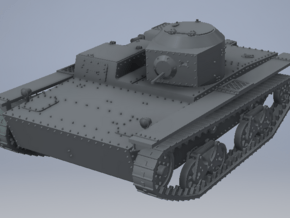 1/72nd (20 mm) scale T-38 tank in Tan Fine Detail Plastic
