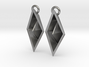 Paper Boat Earring in Natural Silver