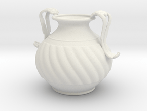 Vase JH1319 in White Natural Versatile Plastic
