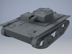 1/72nd (20 mm) scale T-38T tank in Tan Fine Detail Plastic