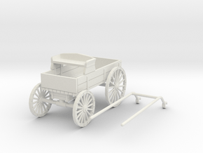 HDV03A Ranch Wagon (28mm Wargaming) in White Natural Versatile Plastic