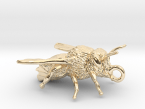 Honey Bee - Pendant - Vessels in 14k Gold Plated Brass